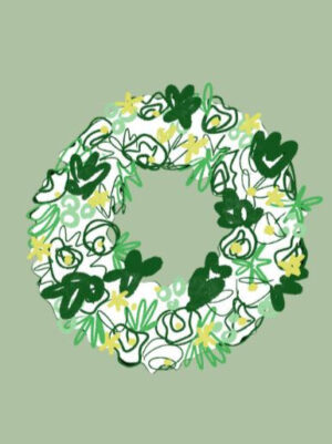 Couronne de fleurs