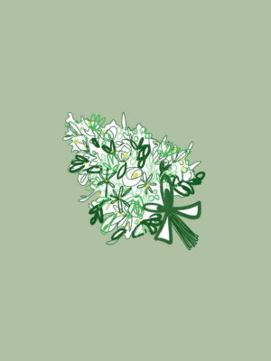 Gerbe de fleurs pour le deuil Montreuil